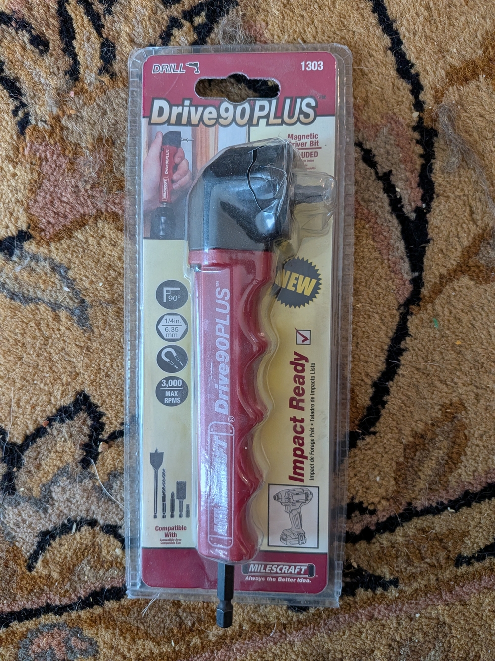 Drive90PLUS Right Angle Drill Attachment - Red